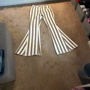 Striped Flare Women's Jeans